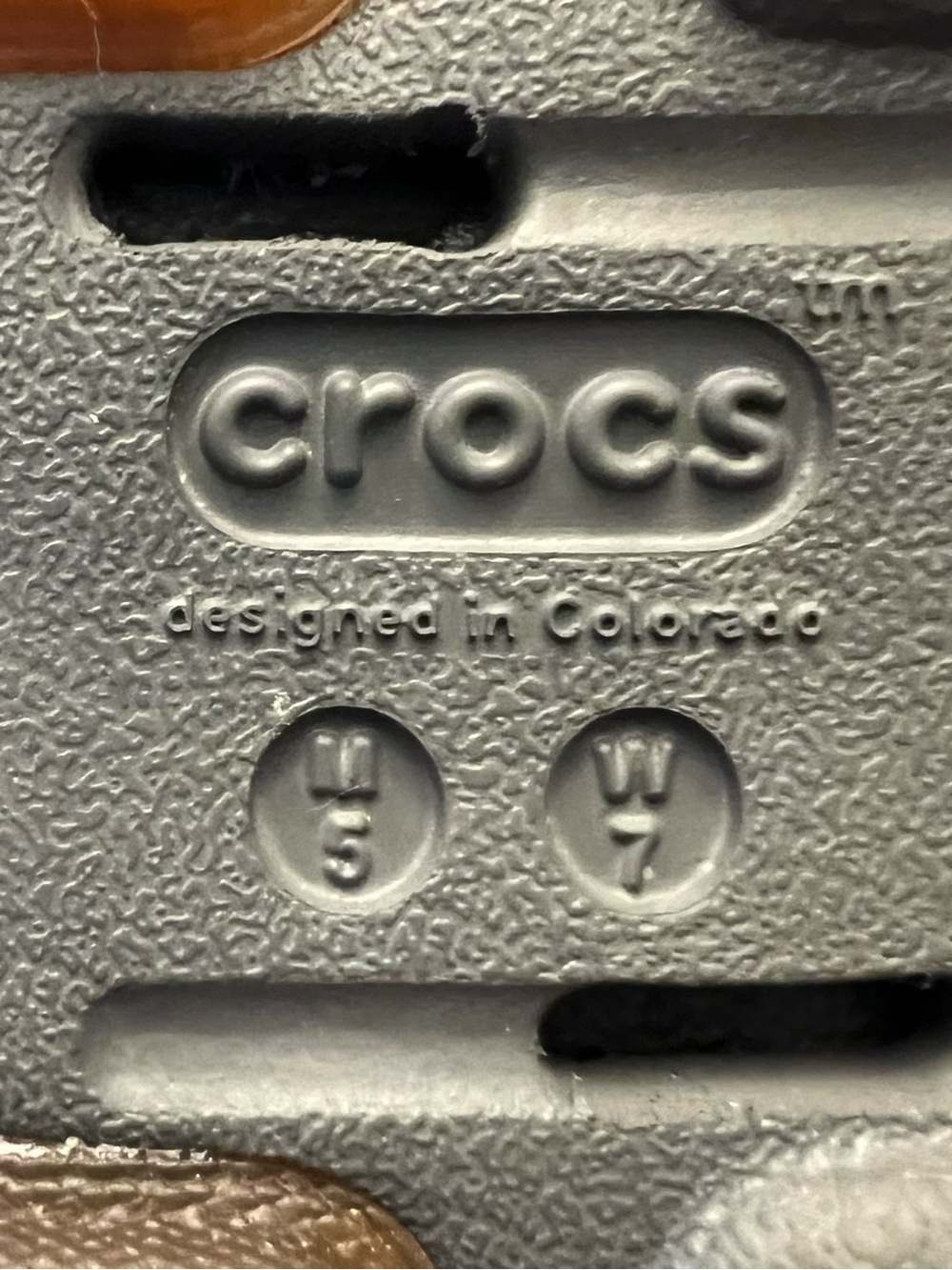Crocs m5 w7 Echo Gum RO Clog Gray Gum Sole Like New Streetwear Inspo - Picture 9 of 9
